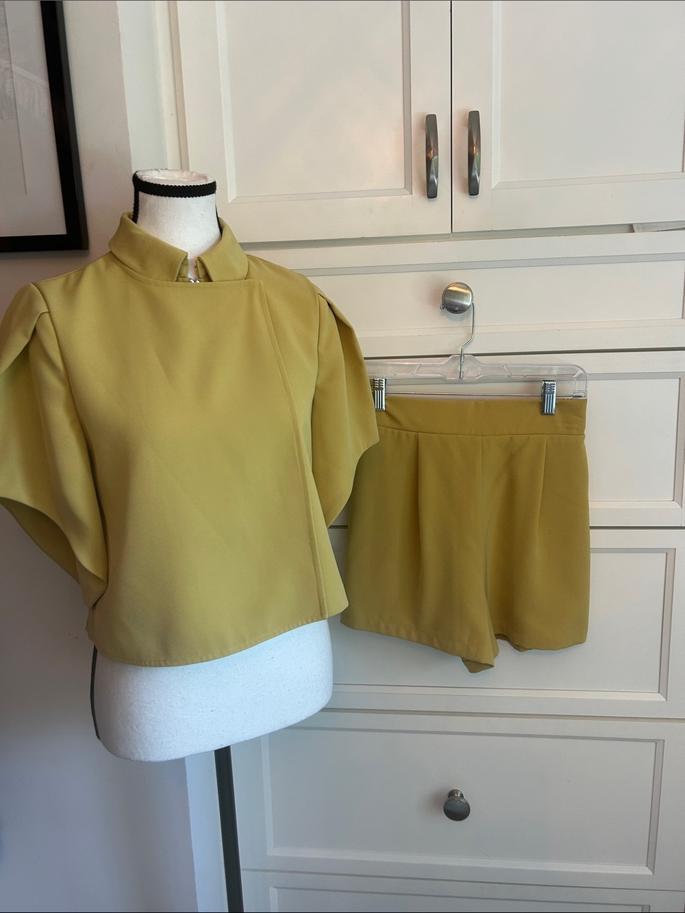 Mulla brand Lime Mustard Top & Short Set